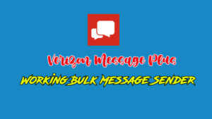 Verizon Bulk Sender for message plus