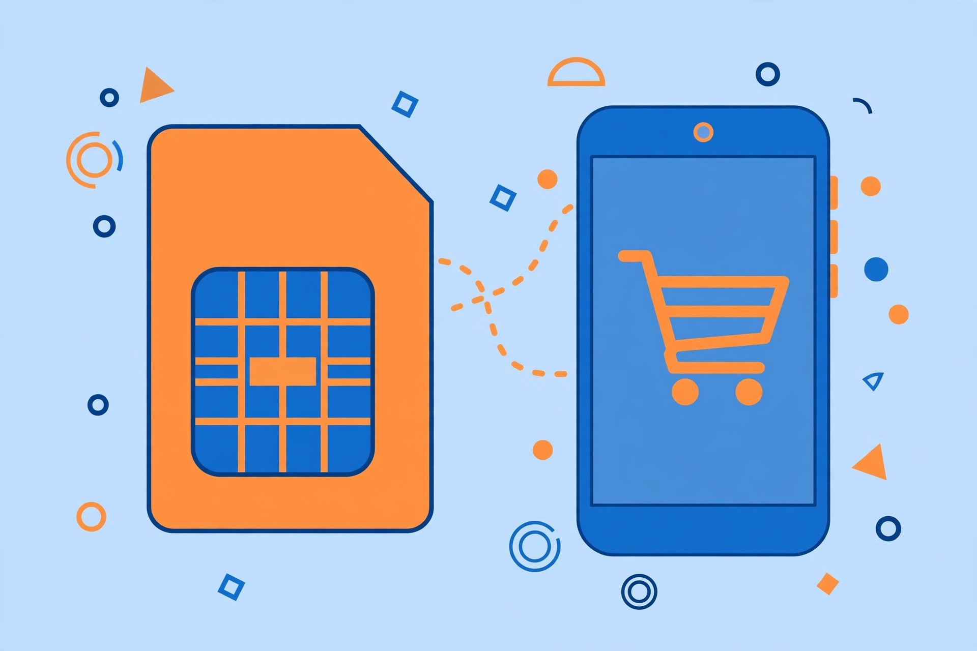 Illustration of ordering a Verizon SIM card online