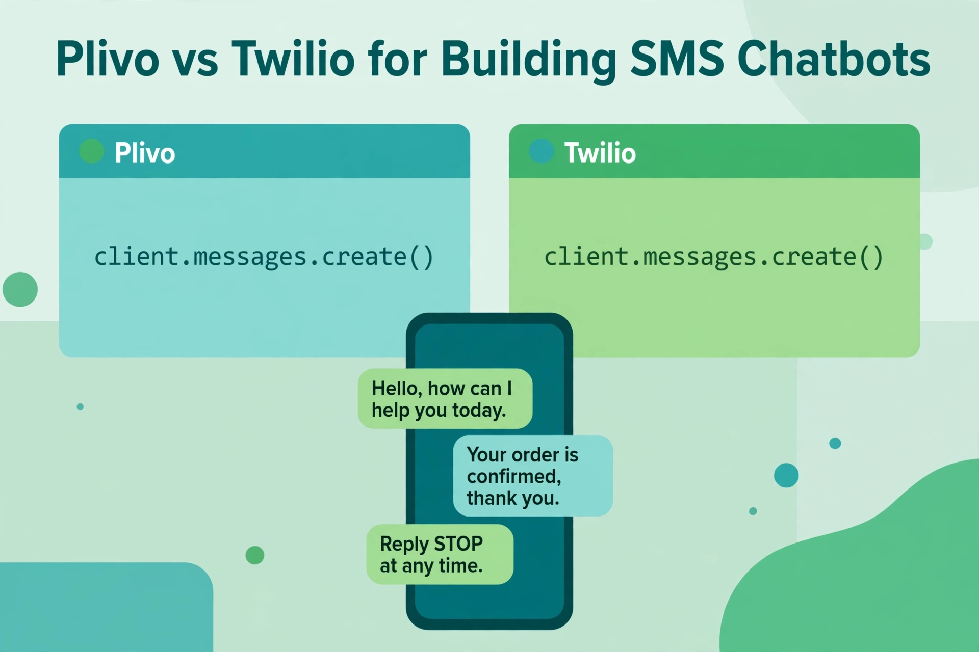 Plivo vs Twilio for Building SMS Chatbots