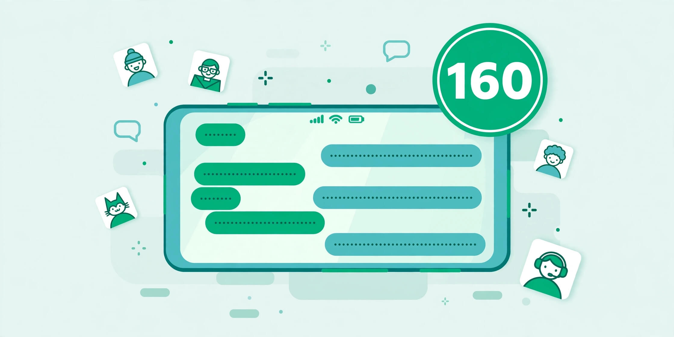 Free SMS marketing tools: SMS character counter showing character count and segment calculation